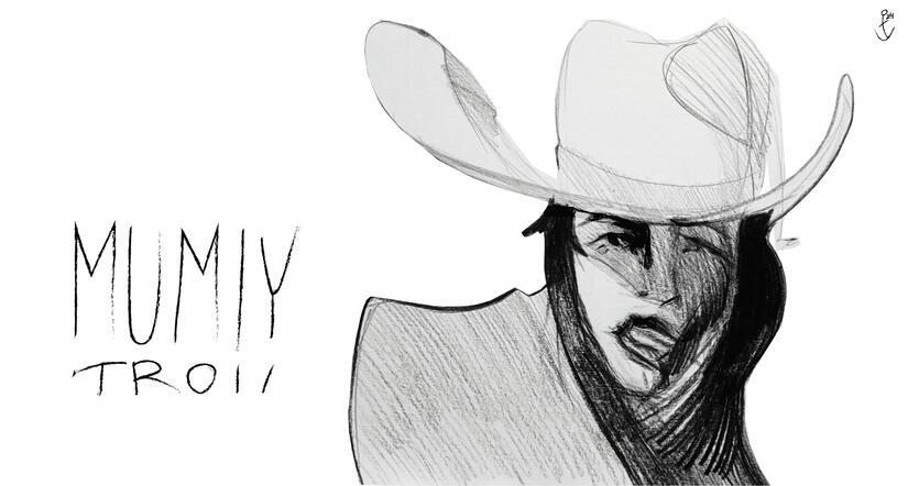 BEZ OBMANA 2024 pencil on paper, charcoal